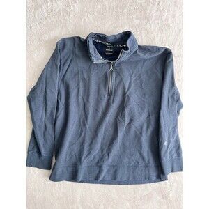 Men's Stance ButterBlend Shelter 1/2 Zip Pullover Navy Size Large Golf Preppy